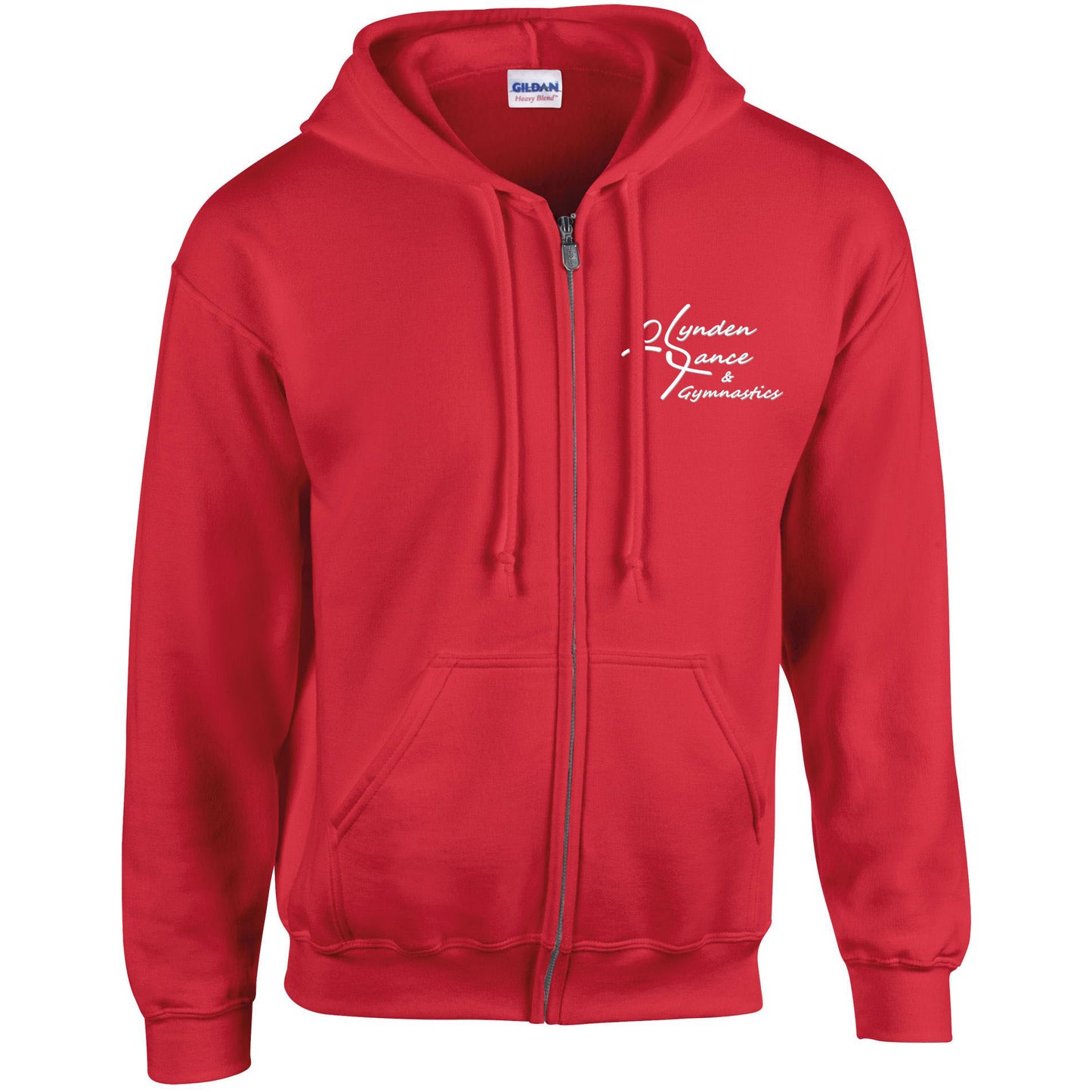 Uniform Hoodie, red with white Lynden logo